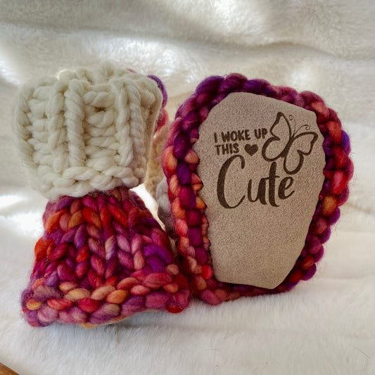 Baby Booties - I Woke Up This Cute