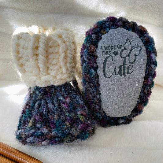 Baby Booties - I Woke Up This Cute