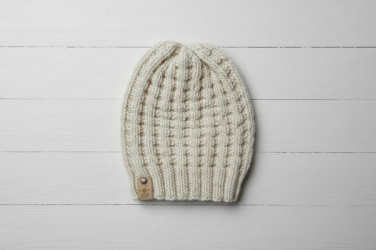 100% Merino Hat - Winter White